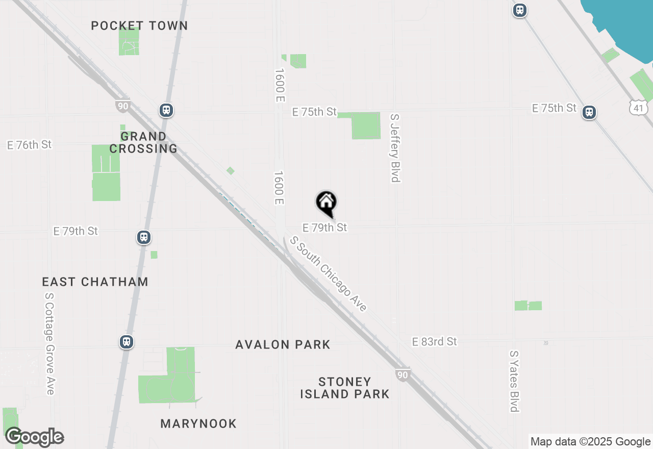 Map of 1732 E 79th Street, Chicago, IL 60649