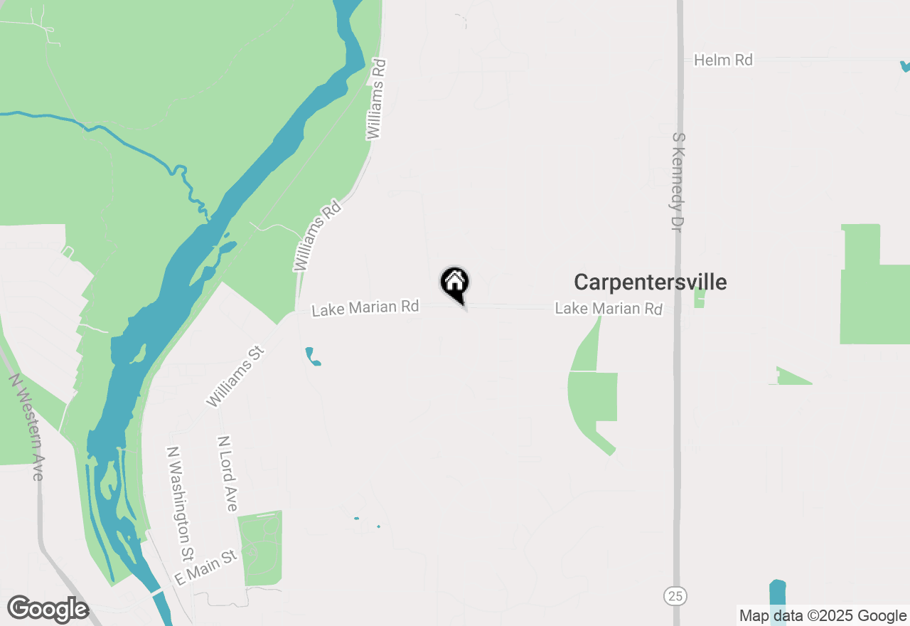 Map of 494 Rosewood Drive, Carpentersville, IL 60110