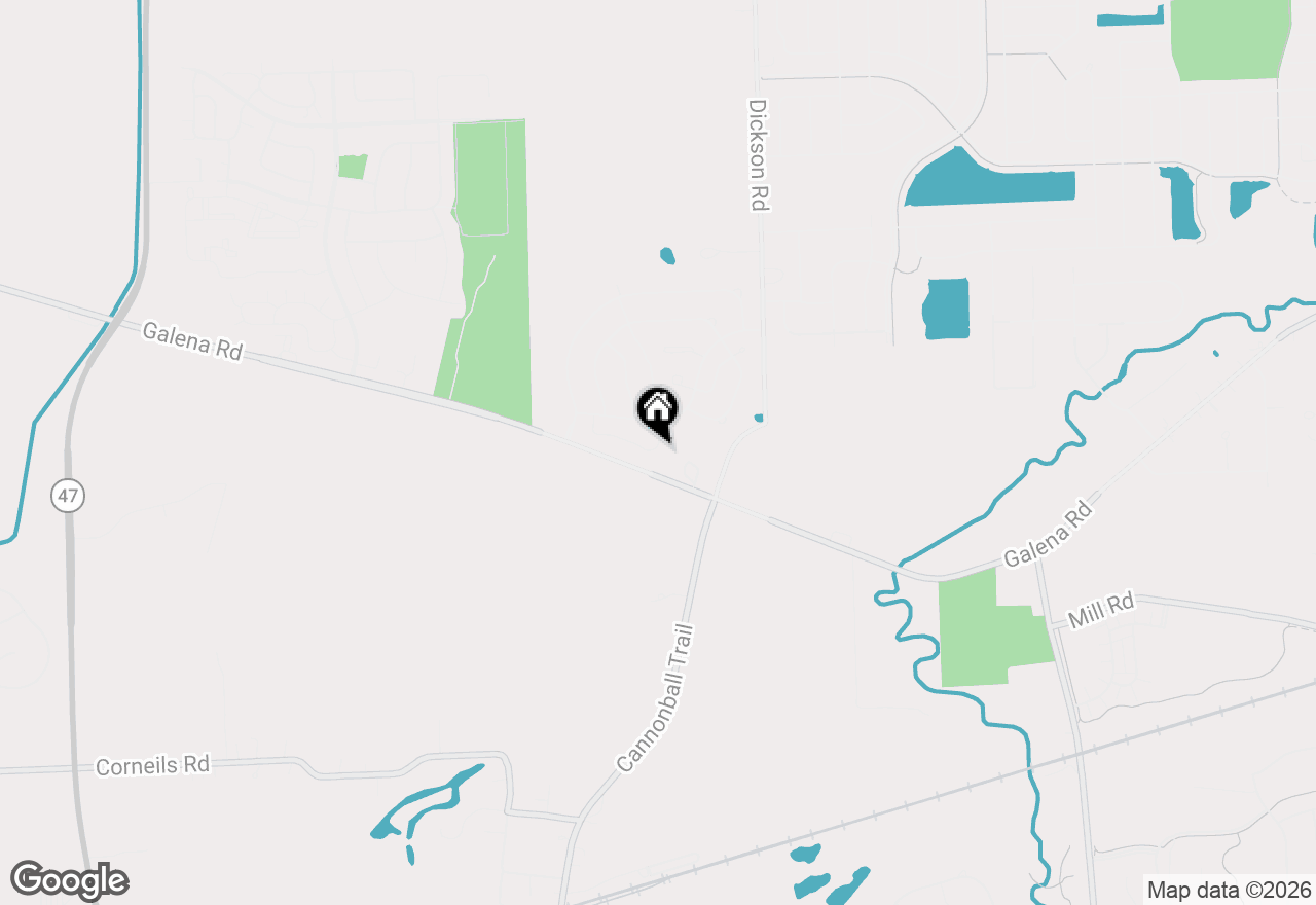 Map of 3373 Helene Rieder Drive, Montgomery, IL 60538