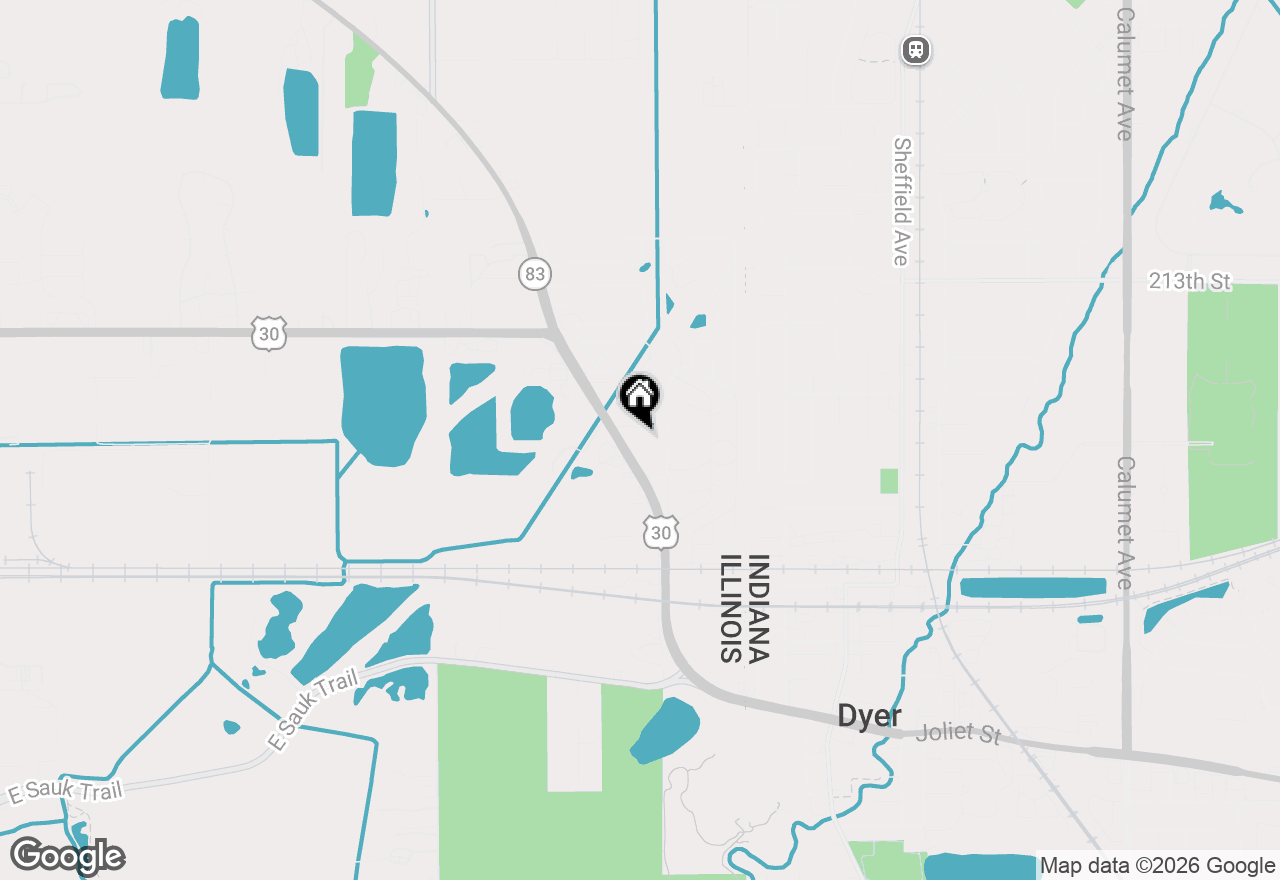 Map of 21587 Lincoln Highway, Lynwood, IL 60411