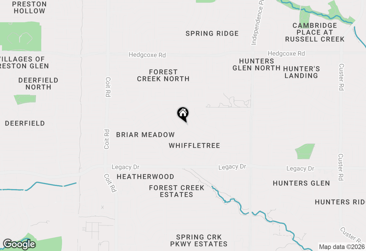 Map of 7304 Bryers Circle, Plano, TX 75025