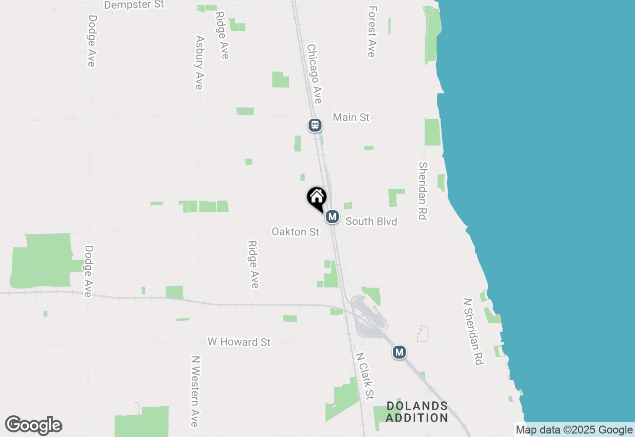 Map of 612 South Boulevard #C, Evanston, IL 60202