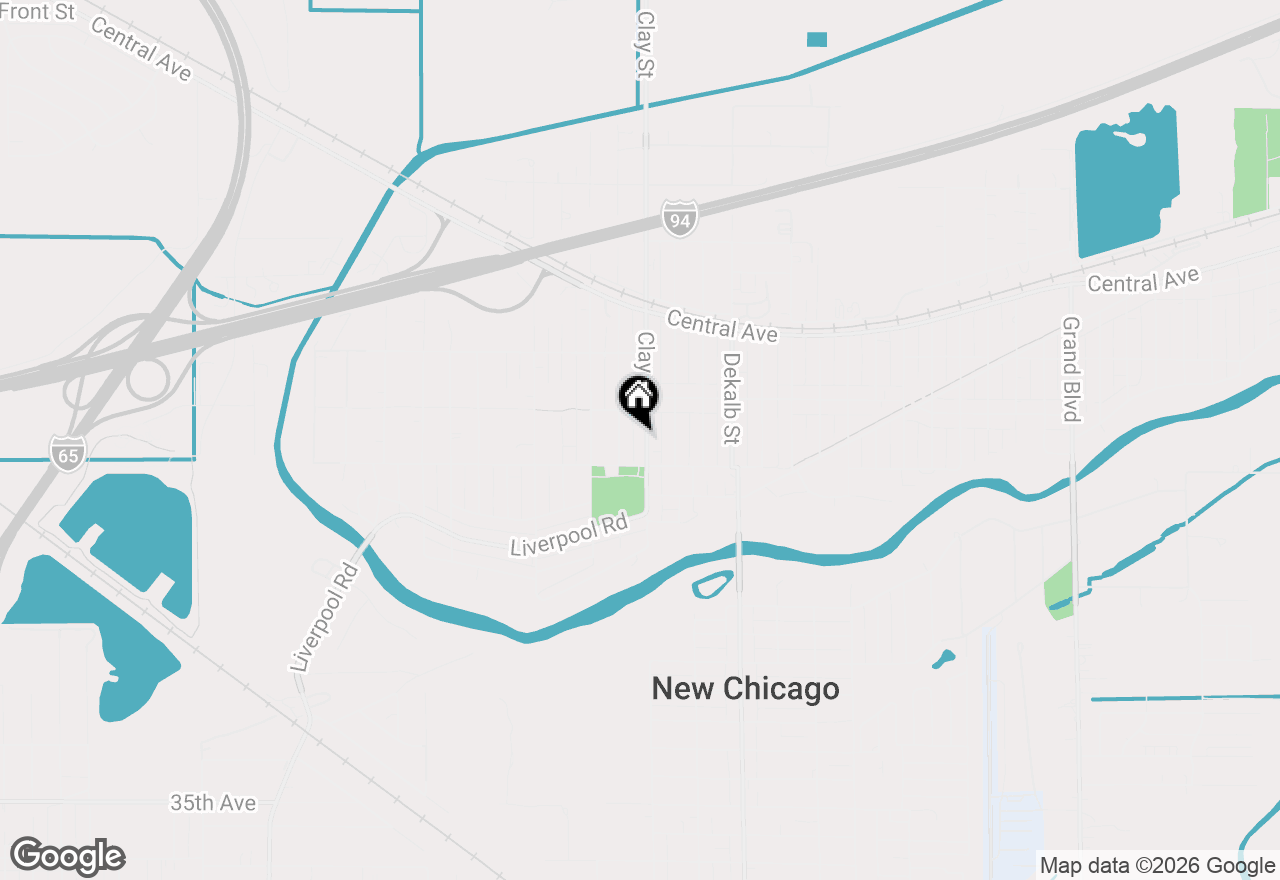 Map of 2852 Clay Street, Lake Station, IN 46405