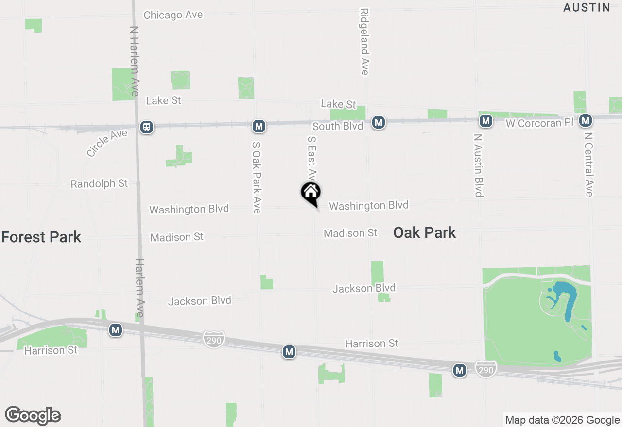 Map of 407 S East Avenue #2, Oak Park, IL 60302