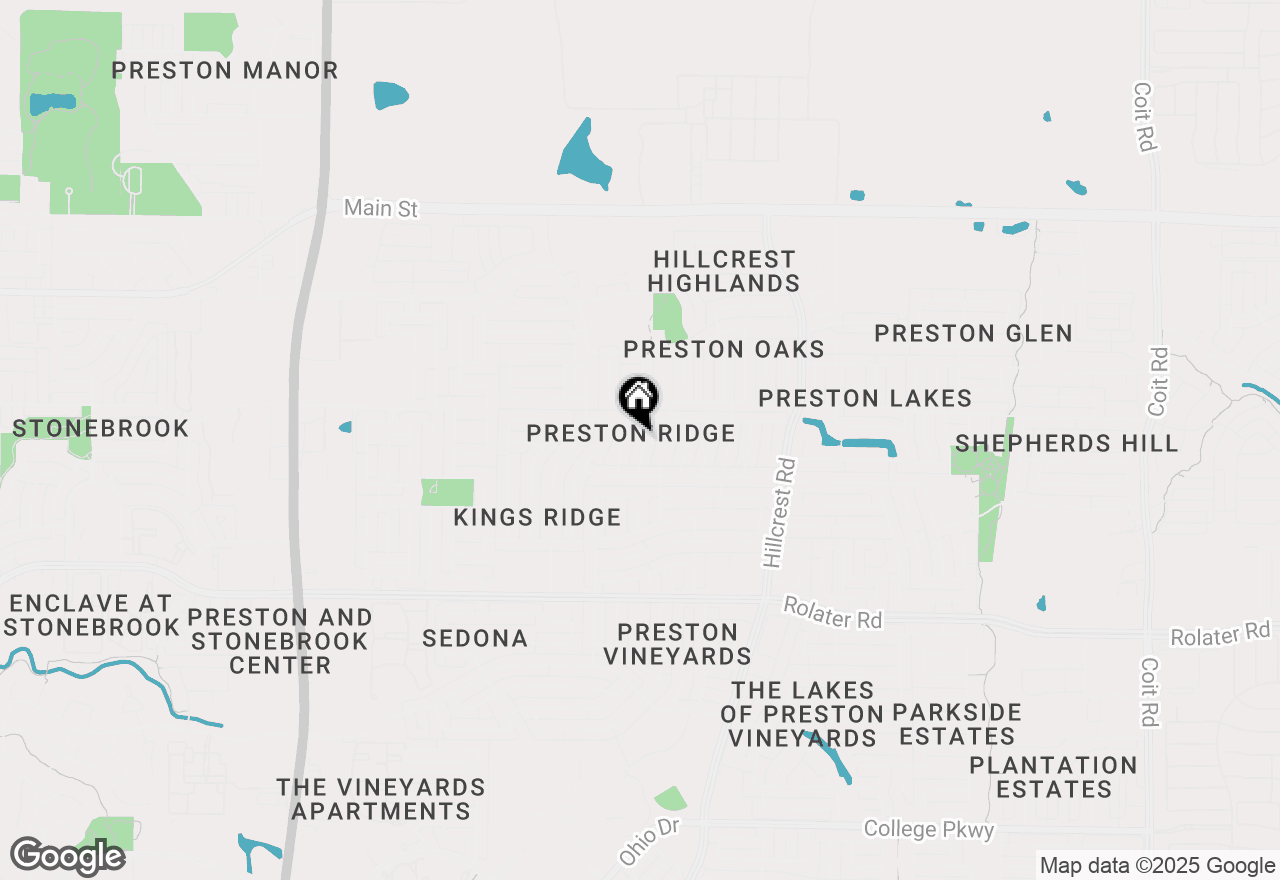 Map of 7923 Abbey Road, Frisco, TX 75035