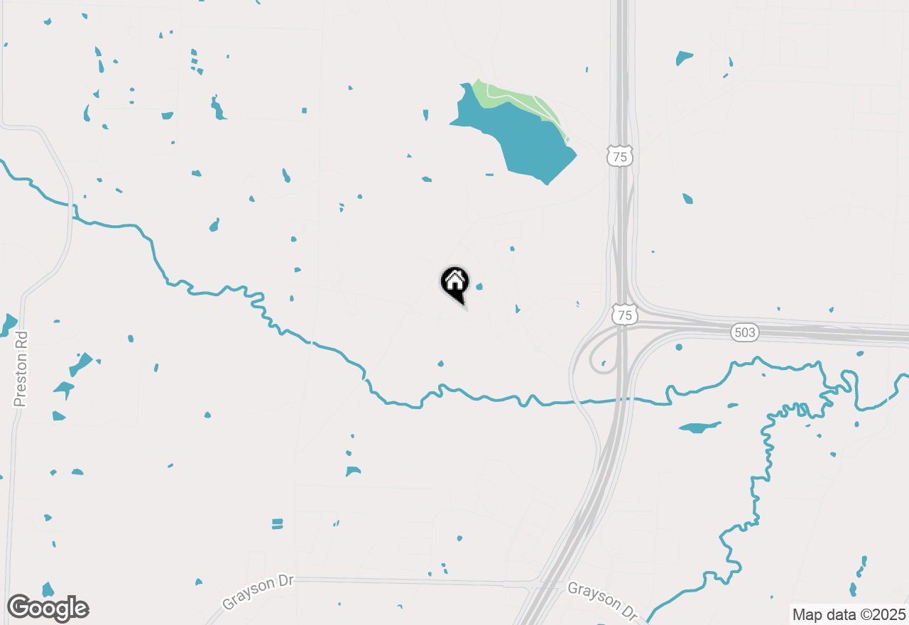 Map of 3821 Saddle Creek, Denison, TX 75020