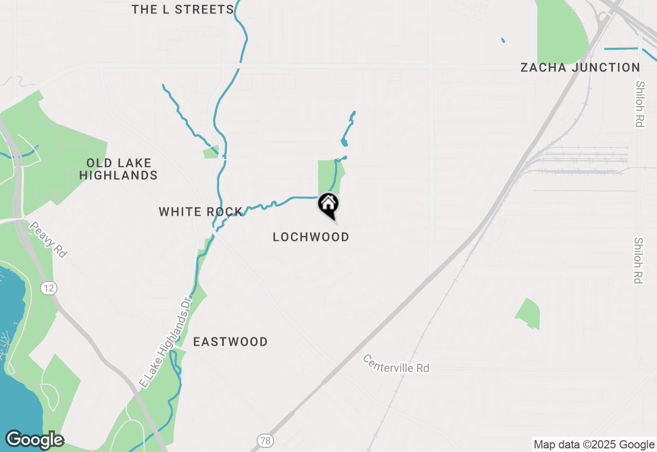 Map of 11622 Lochwood Boulevard, Dallas, TX 75218