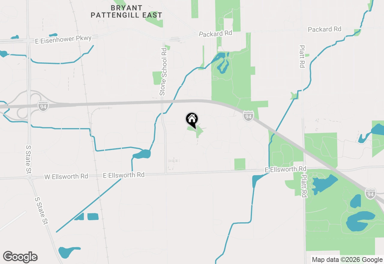 Map of 7 Burlingame Court, Ann Arbor, MI 48108