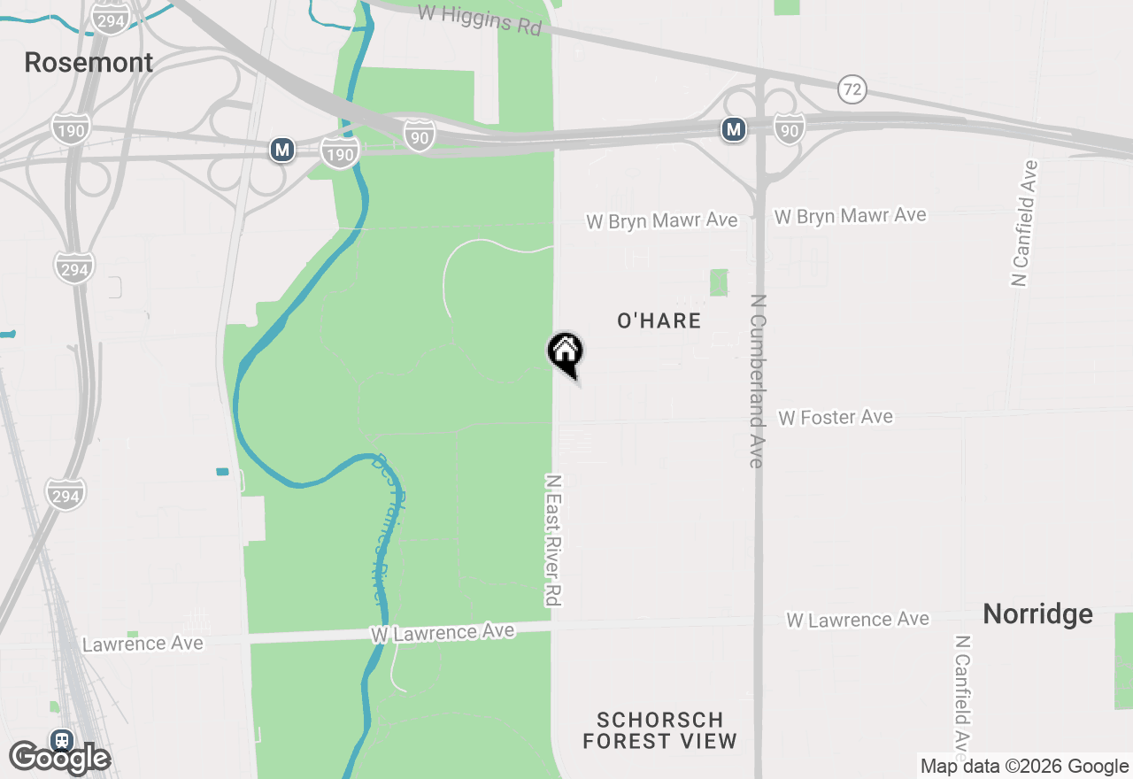 Map of 5241 N East River Road #1C, Chicago, IL 60656