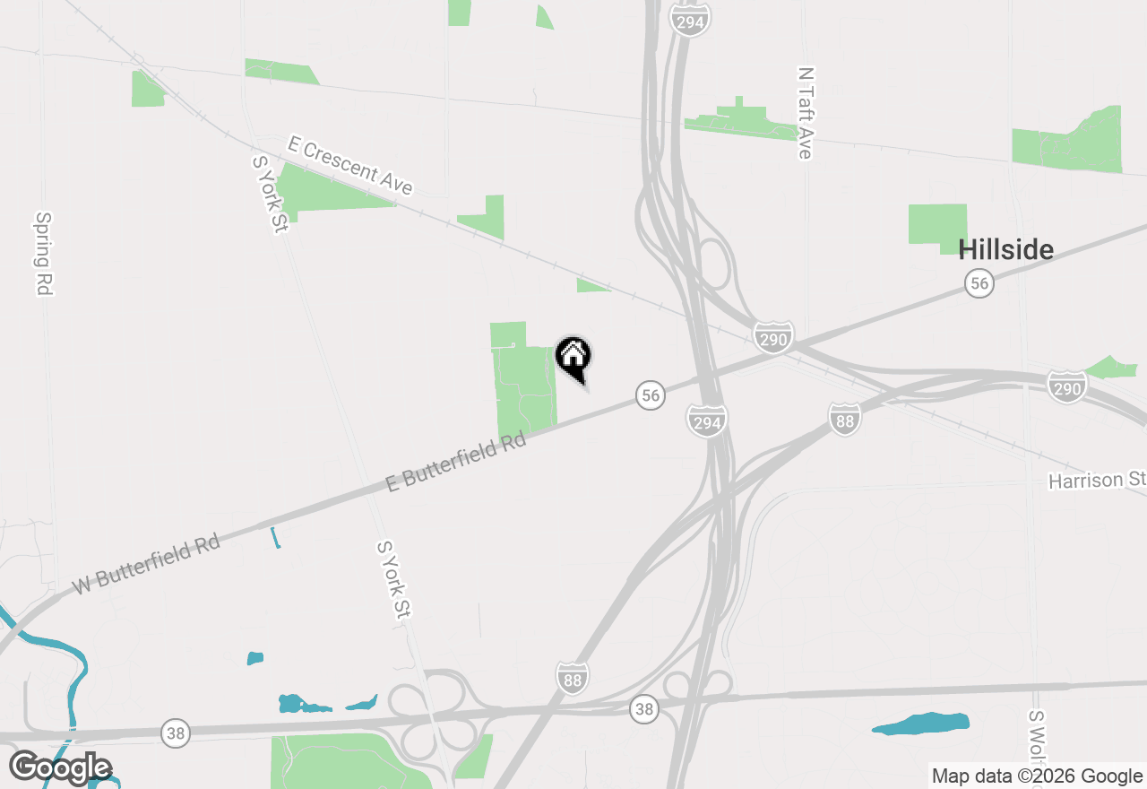Map of 863 S Cedar Avenue, Elmhurst, IL 60126