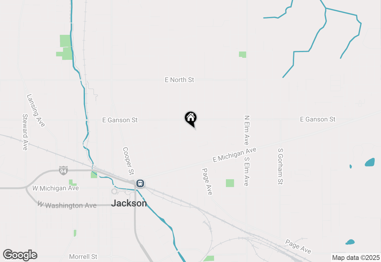 Map of 1117 Burr Street, Jackson, MI 49201