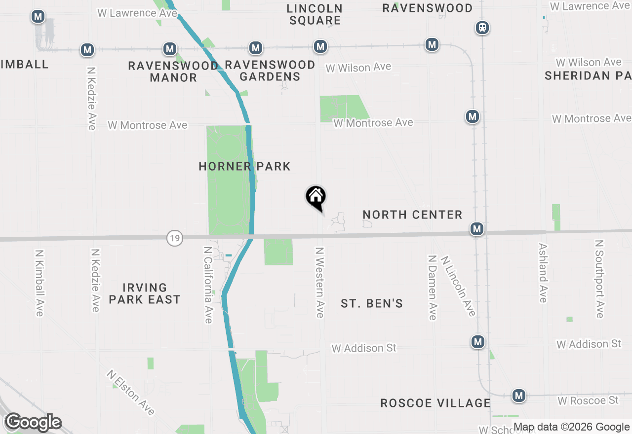 Map of 4038 N Western Avenue #2S, Chicago, IL 60618