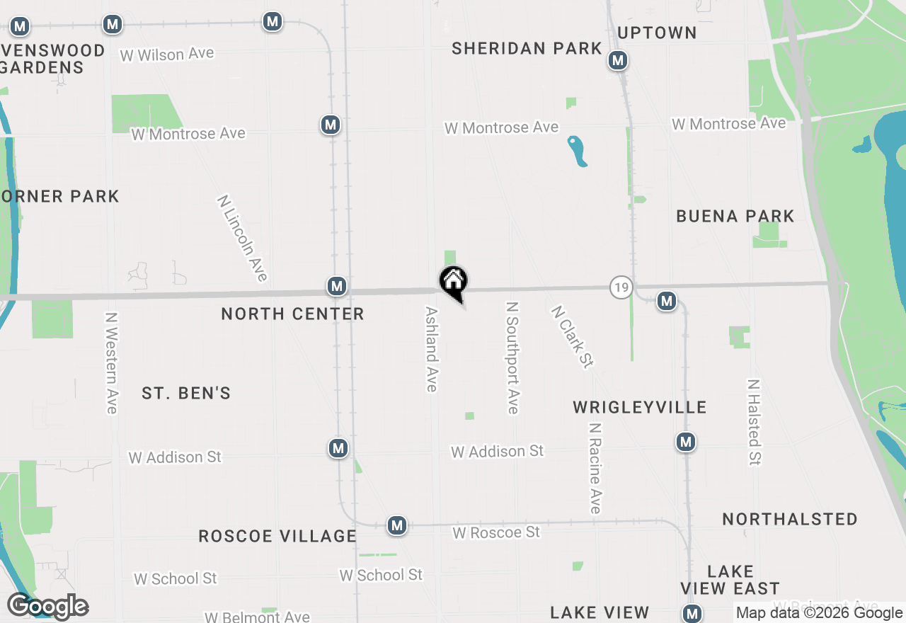 Map of 3928 N Greenview Avenue #1, Chicago, IL 60613