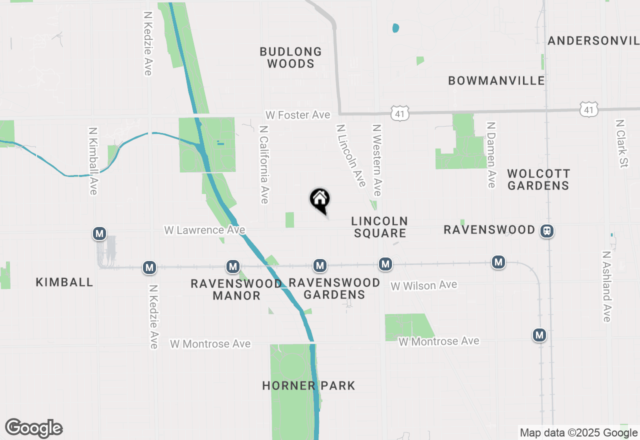 Map of 4814 N Rockwell Street #1R, Chicago, IL 60625