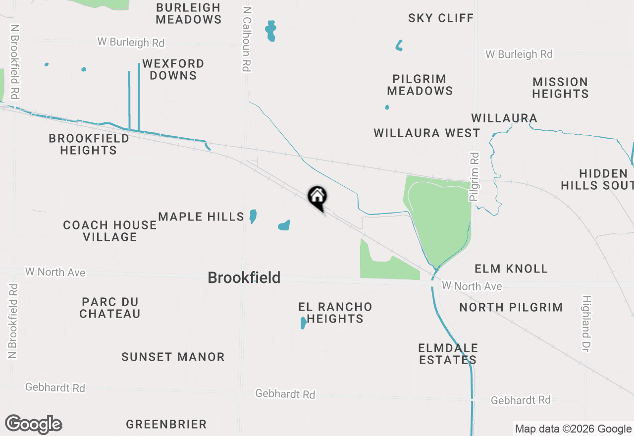 Map of 16730 Hillsdale Dr, Brookfield, WI 53005