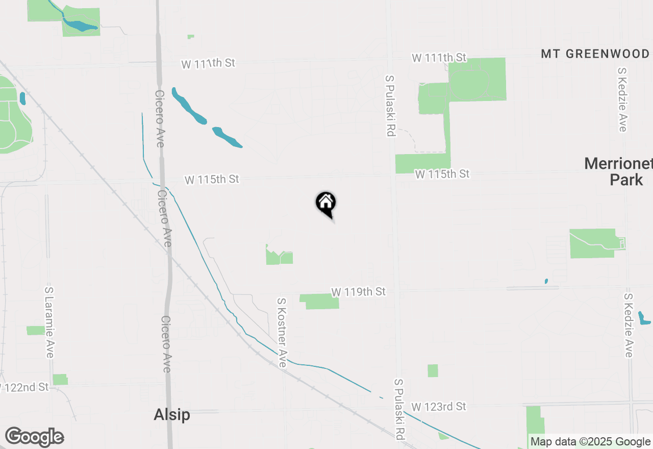 Map of 11647 S Tripp Avenue, Alsip, IL 60803