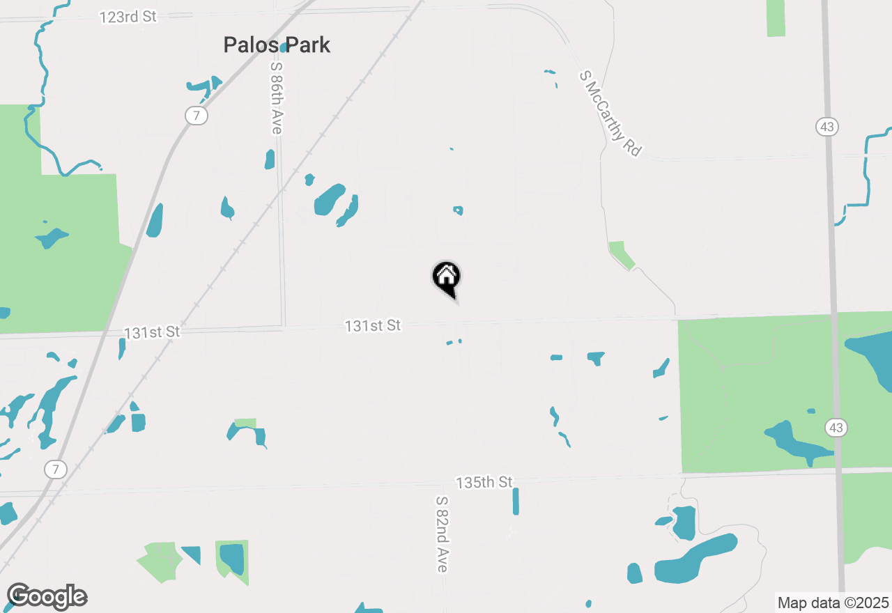 Map of 13028 S 82 Avenue, Palos Park, IL 60464