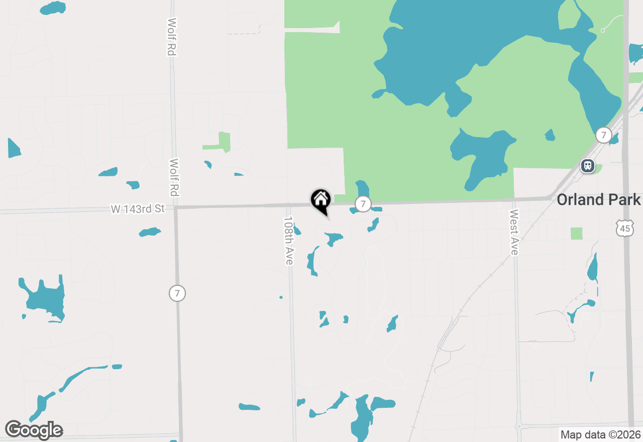 Map of 10650 Golf Road, Orland Park, IL 60462