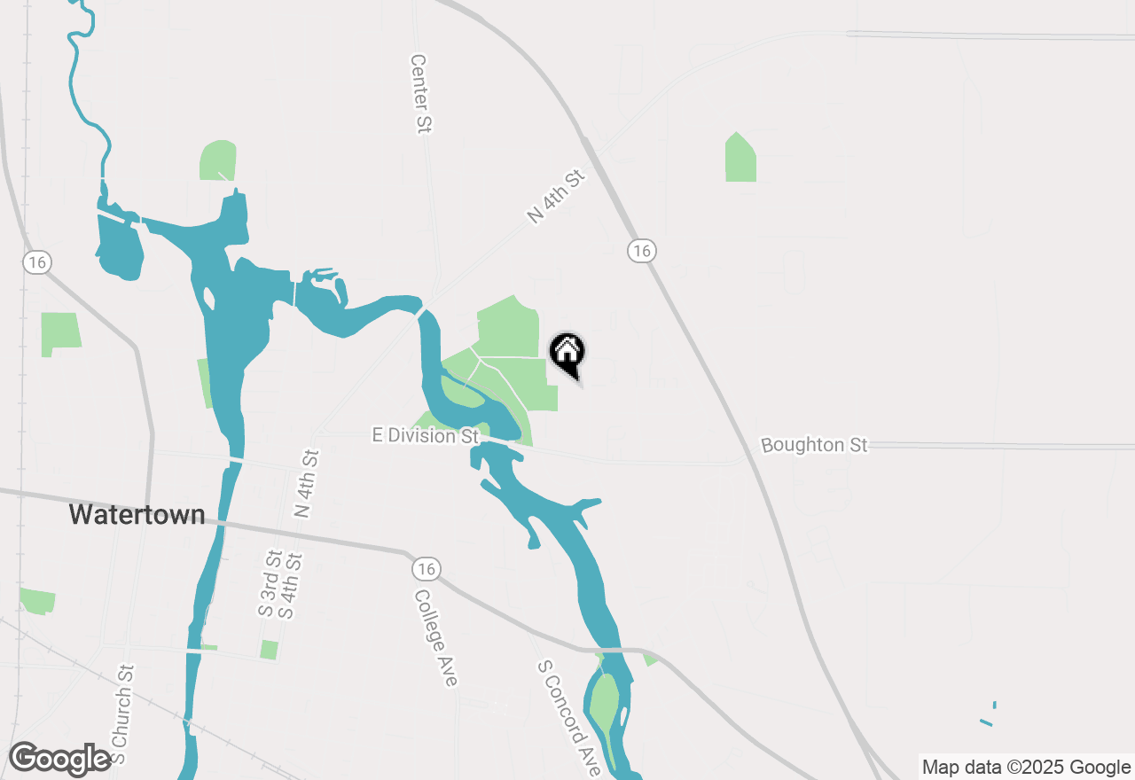 Map of 711 Highland Ave, Watertown, WI 53098