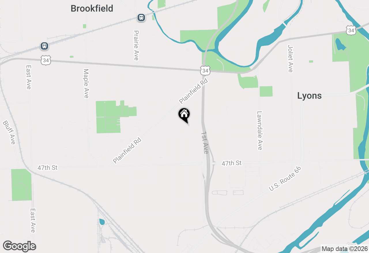 Map of 8630 45th Street, Lyons, IL 60534