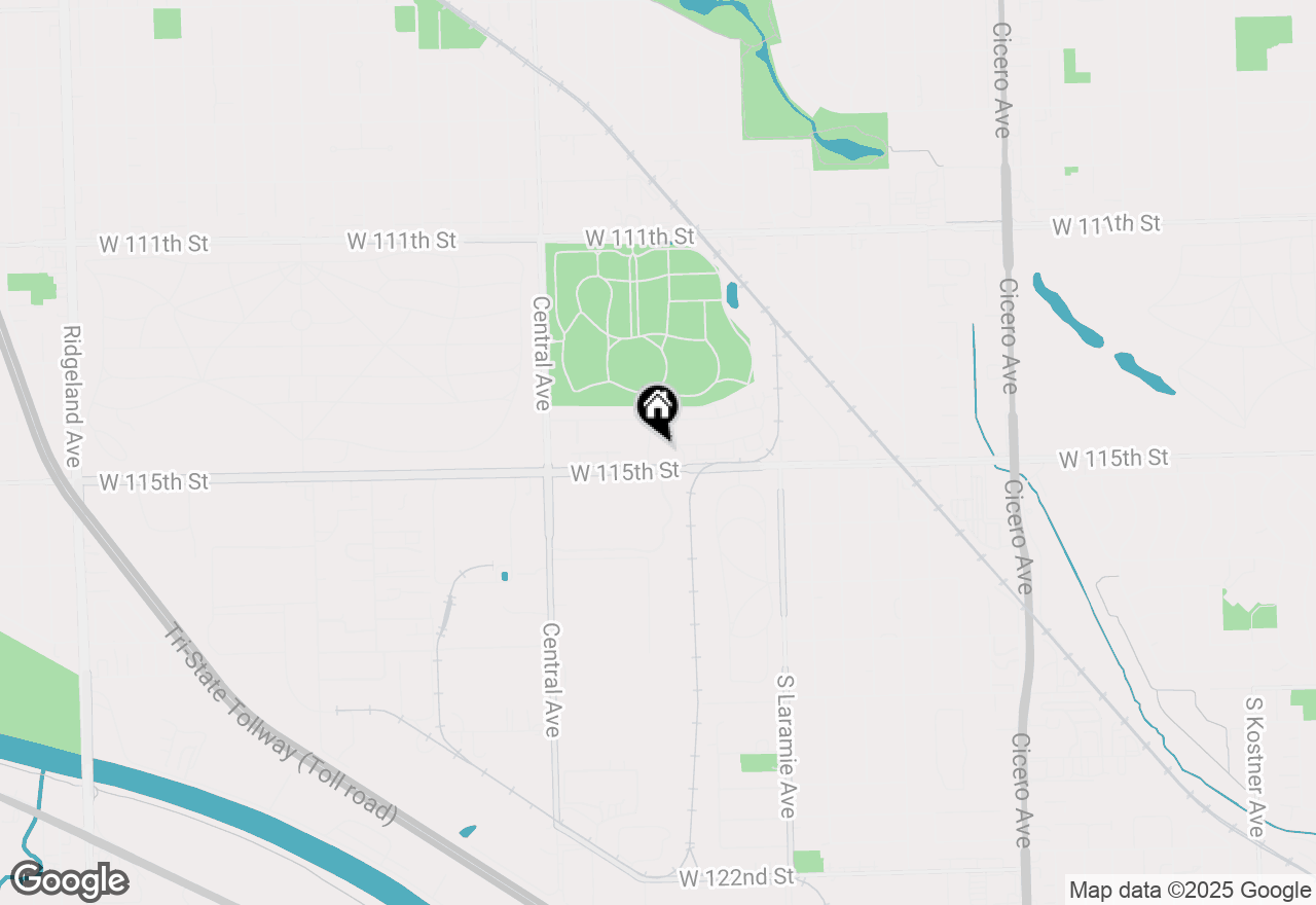 Map of 11439 Foxwoods Drive, Oak Lawn, IL 60453