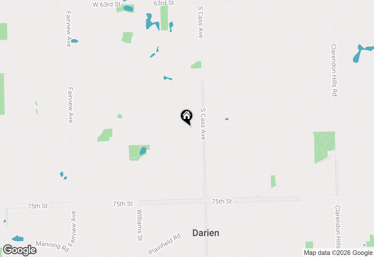 Map of 18W088 Claremont Drive, Darien, IL 60561