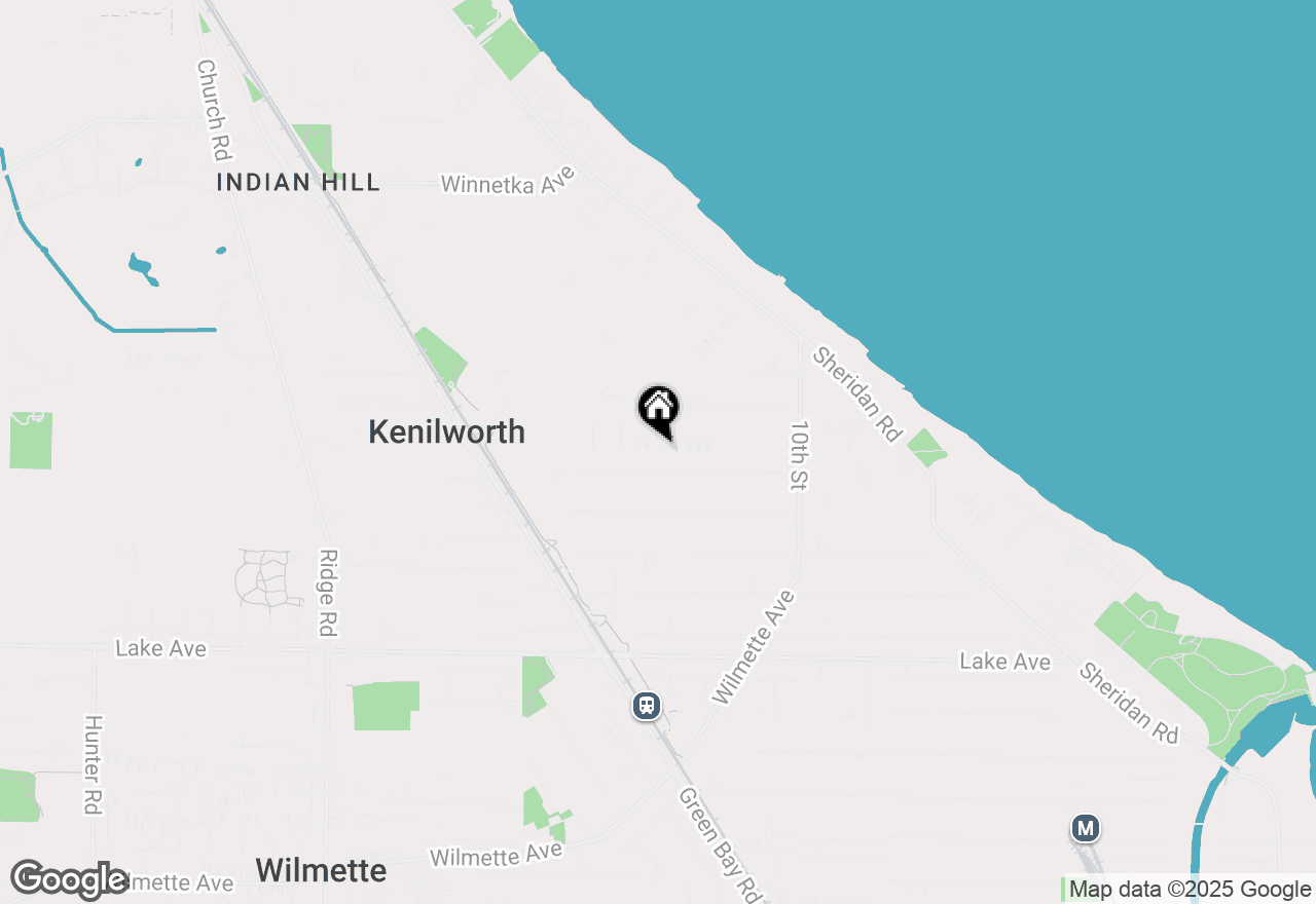 Map of 1250 Chestnut Avenue, Wilmette, IL 60091