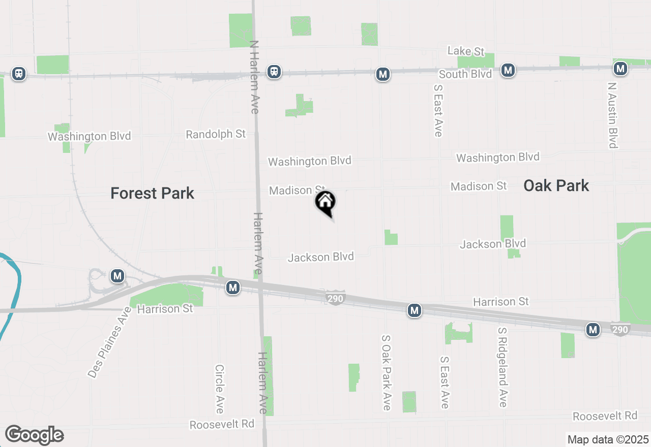 Map of (Address confidential), Oak Park, Illinois 60304
