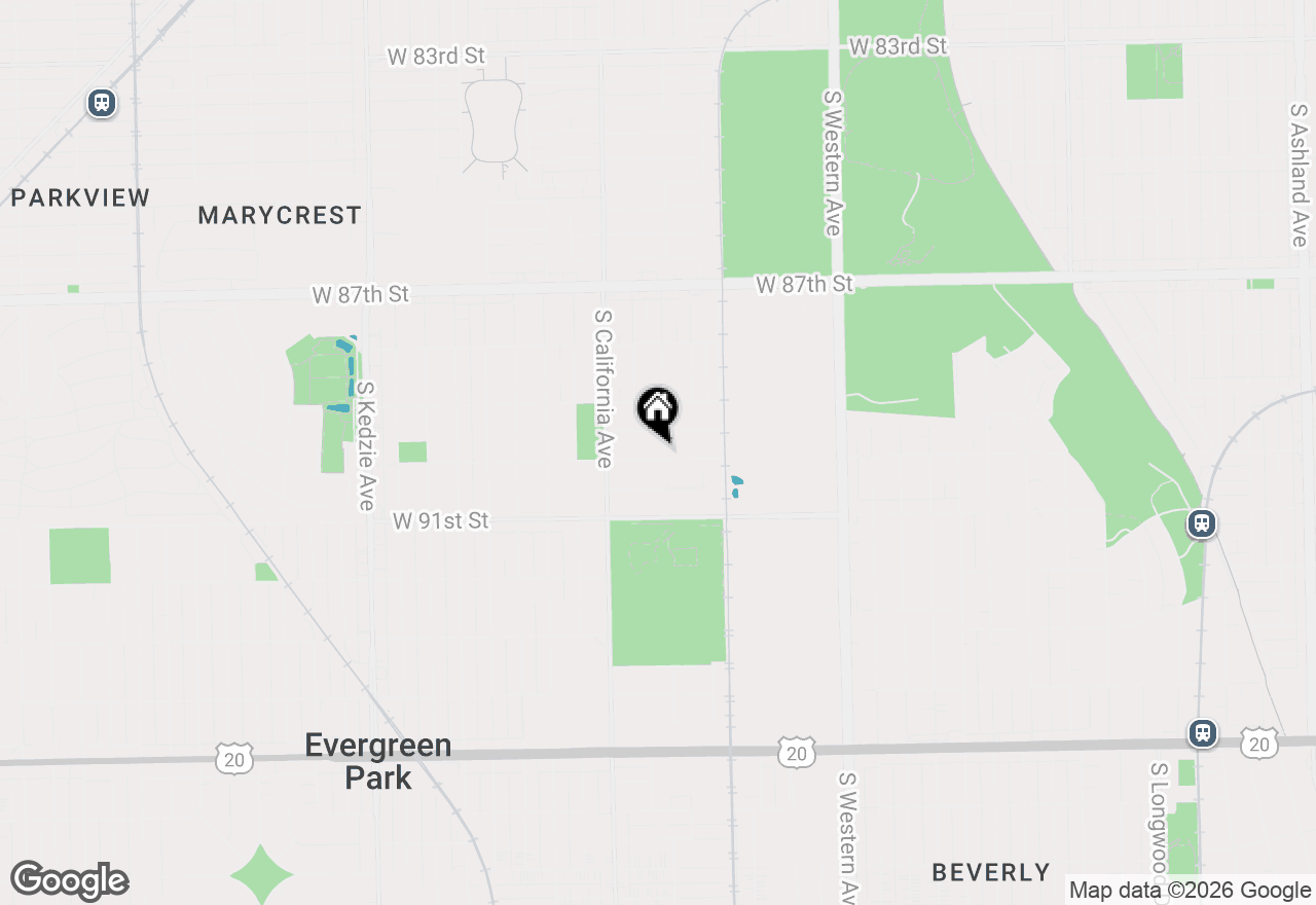Map of 2700 W 90th Street, Evergreen Park, IL 60805
