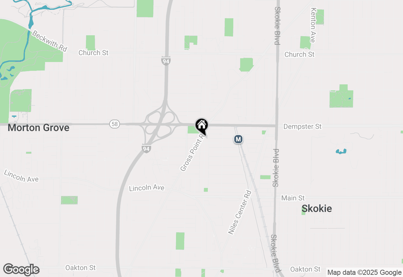 Map of 8717 Gross Point Road, Skokie, IL 60077