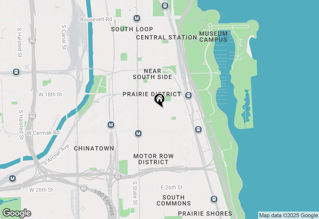 Map of 120 E Cullerton Street #P-94, Chicago, IL 60616