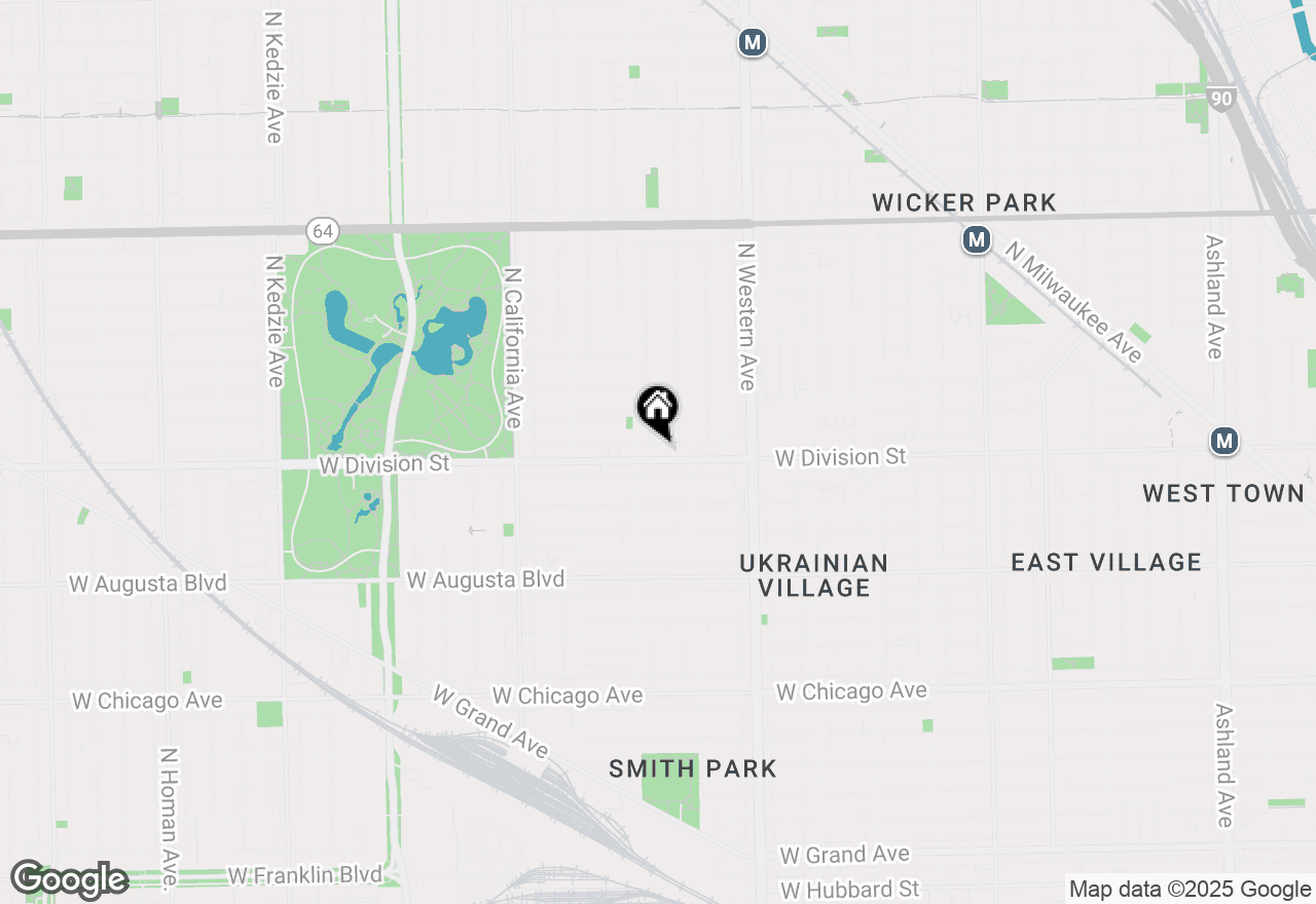 Map of 2536 W Division Street, Chicago, IL 60622