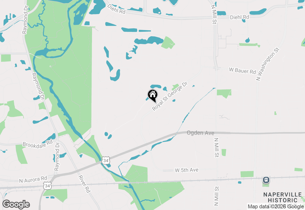 Map of 1115 Royal St George Drive #206, Naperville, IL 60563