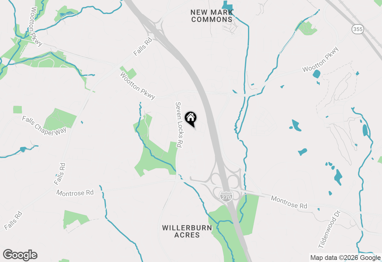 Map of 1141 Fortune Terrace #307, Potomac, MD 20854