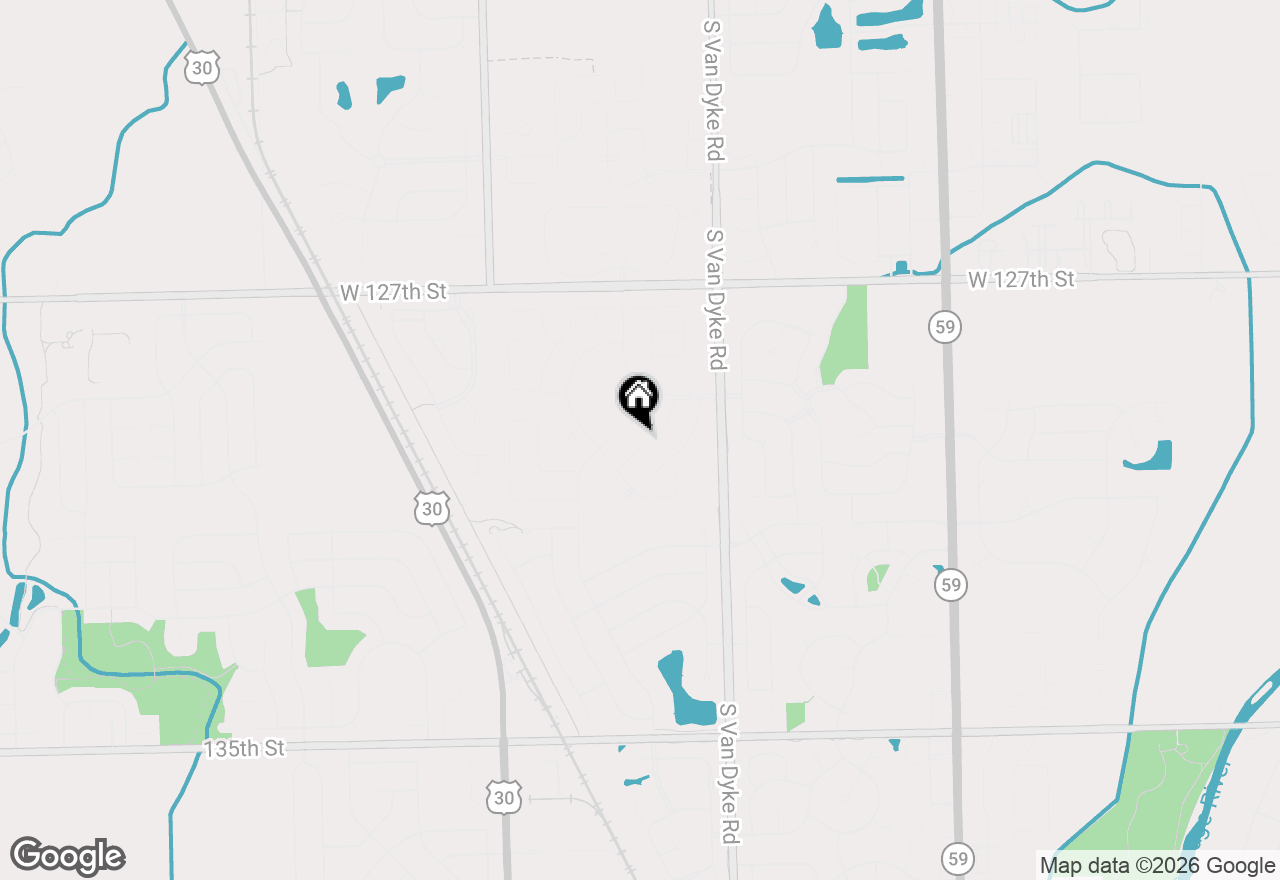 Map of 12936 S Mason Lane, Plainfield, IL 60585