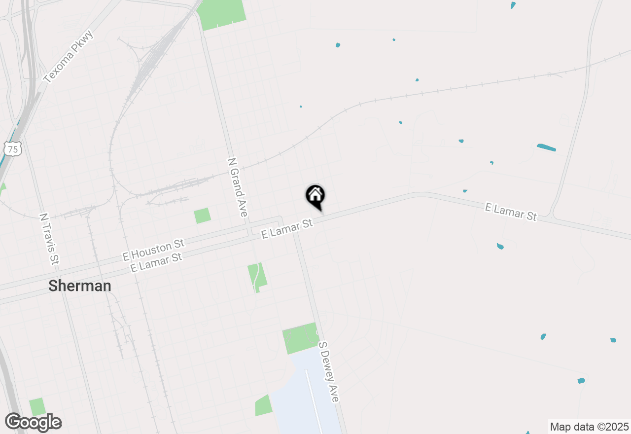 Map of 1905 E Lamar Street, Sherman, TX 75090