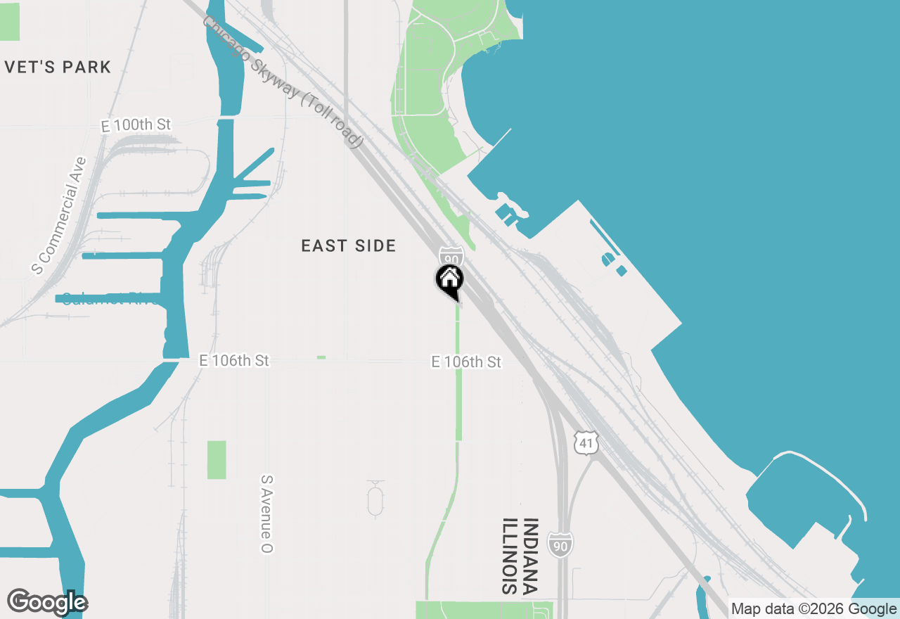 Map of 10445 S Avenue E, Chicago, IL 60617