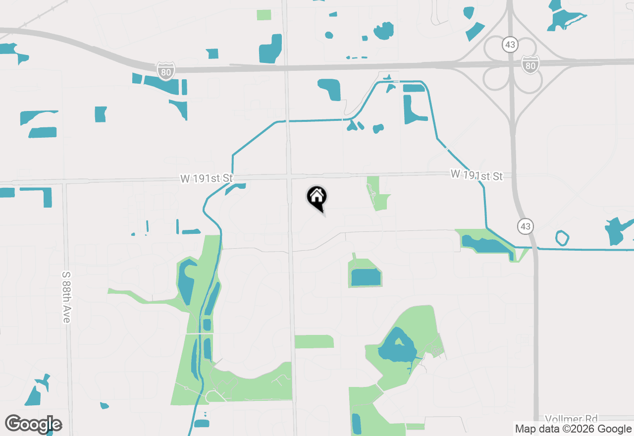 Map of 7920 Trinity Circle #4SW, Tinley Park, IL 60487