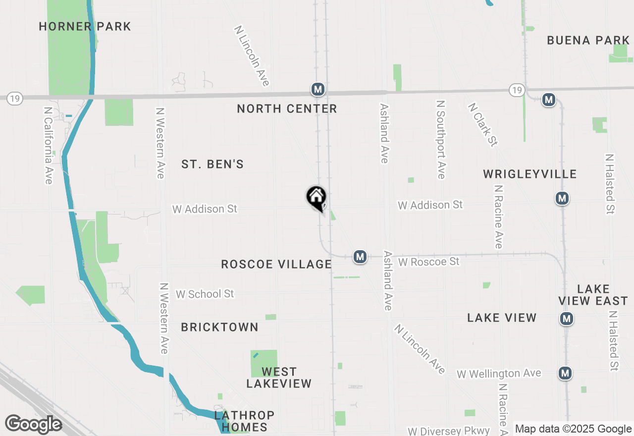 Map of 1824 W Eddy Street, Chicago, IL 60657