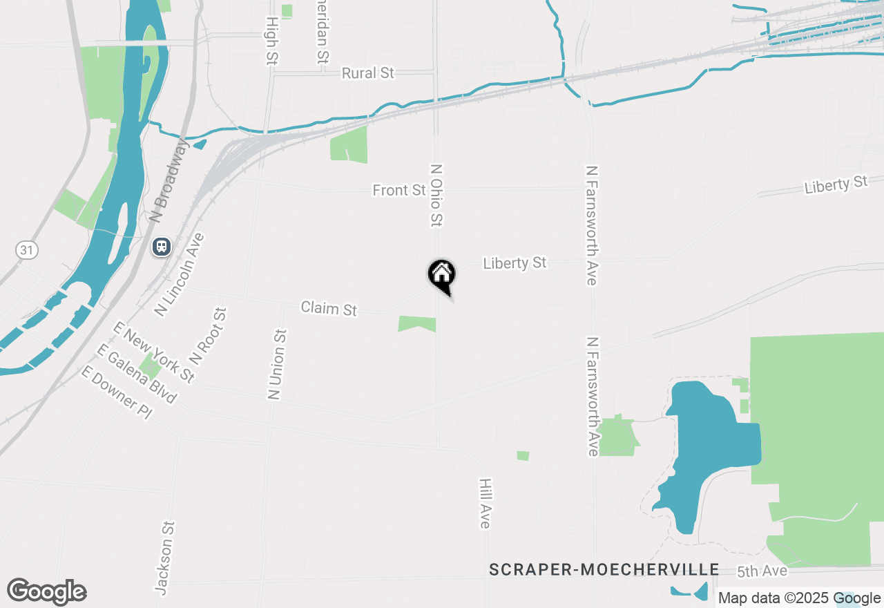 Map of 215 N Ohio Street, Aurora, IL 60505