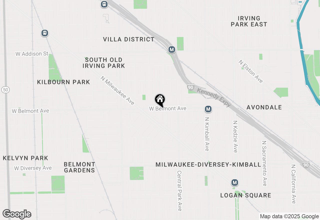 Map of 3721 W Belmont Avenue, Chicago, IL 60618