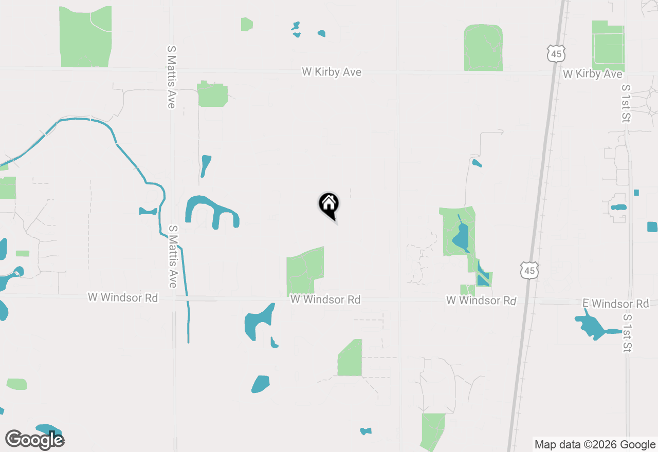 Map of 2112 Plymouth Drive, Champaign, IL 61821
