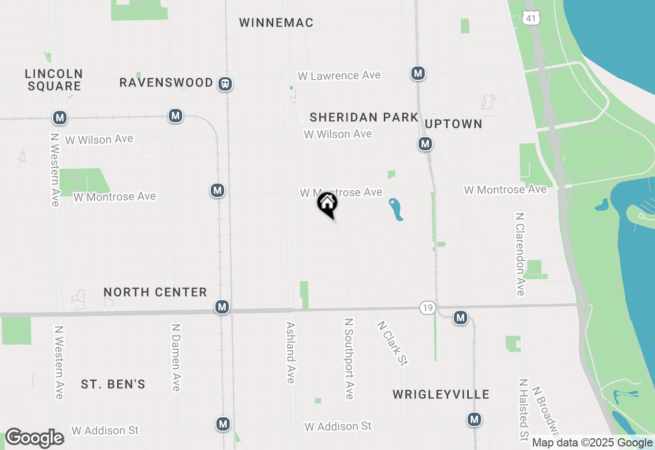 Map of 1441 W Cullom Avenue, Chicago, IL 60613