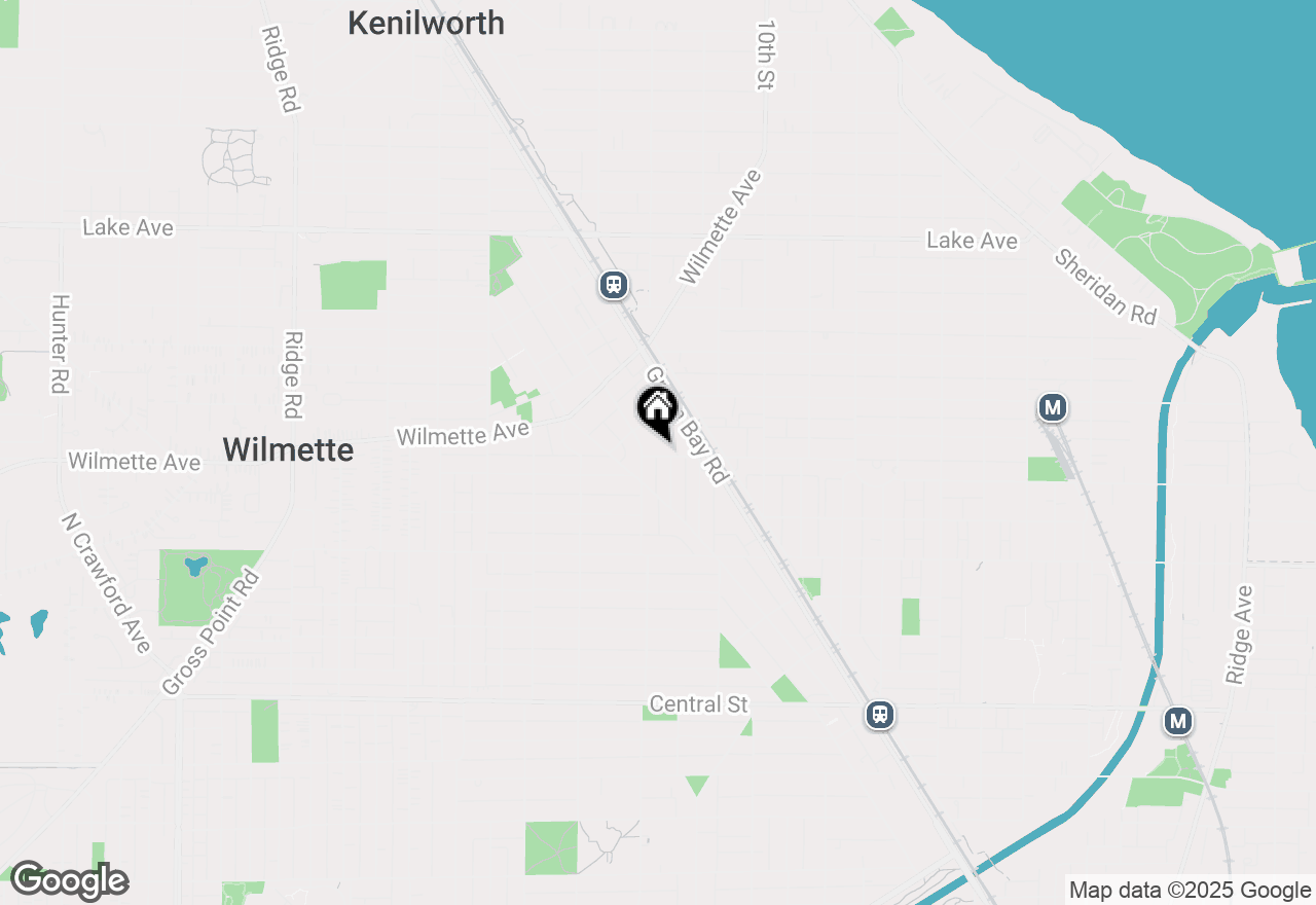 Map of 1142 Oakwood Avenue, Wilmette, IL 60091