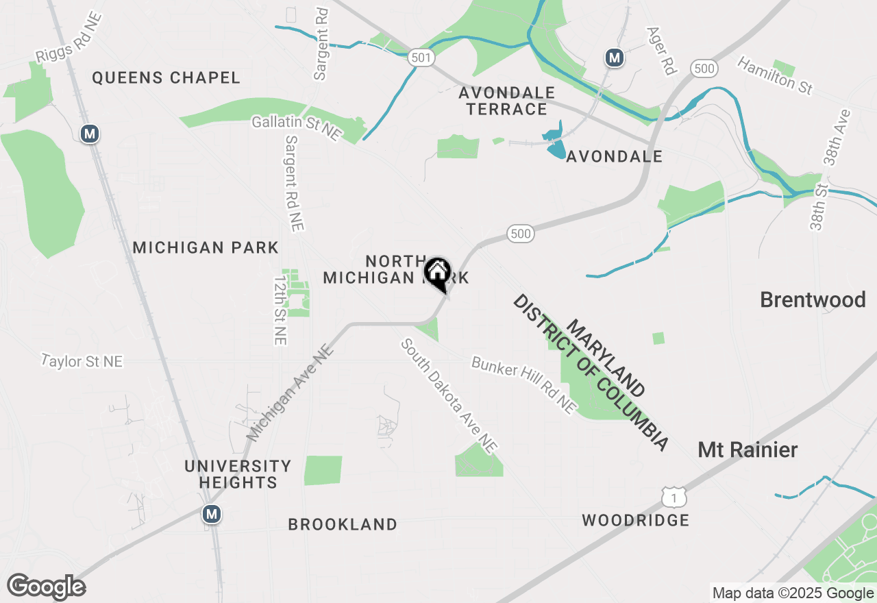 Map of 1704 Michigan Avenue Ne, Washington, DC 20017