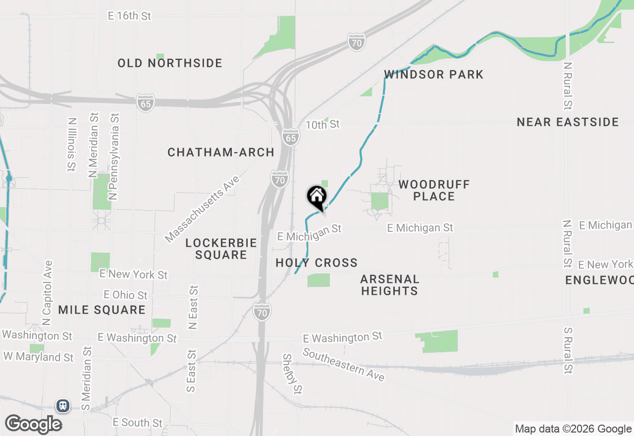 Map of 547 Dorman Street, Indianapolis, IN 46202