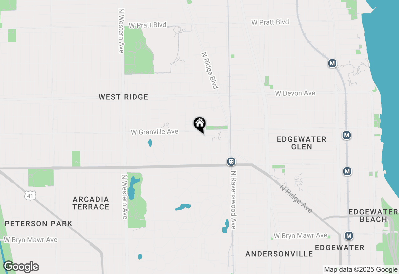 Map of 1954 W Hood Avenue #1B, Chicago, IL 60660