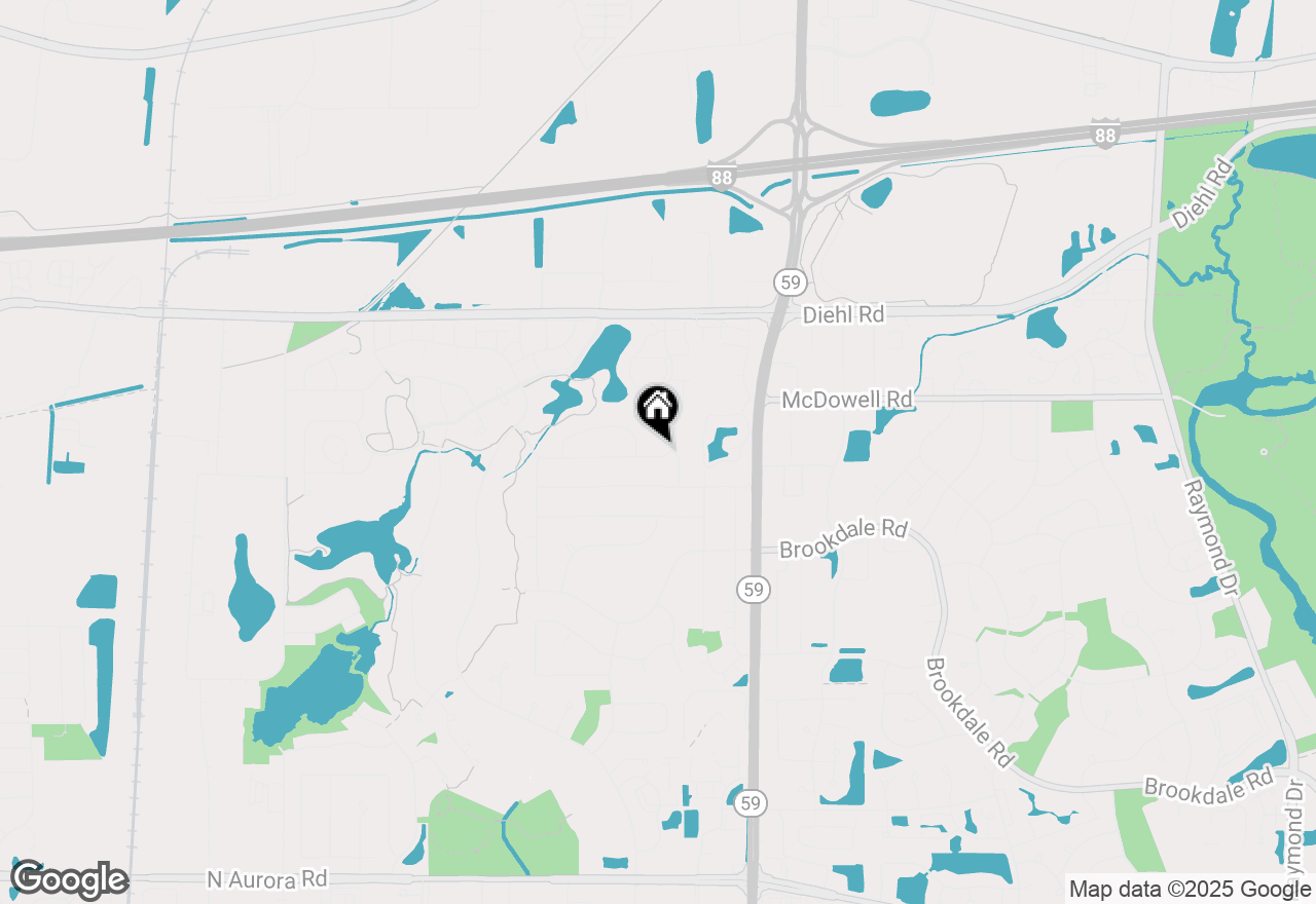 Map of 2100 Country Lakes Drive, Naperville, IL 60563