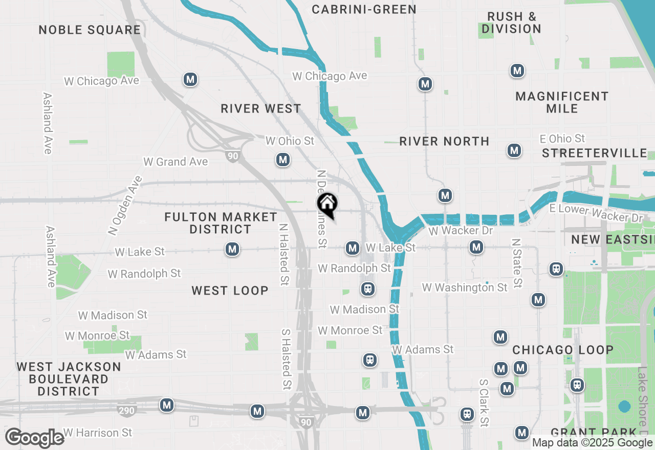 Map of 616 W Fulton Street #417, Chicago, IL 60661
