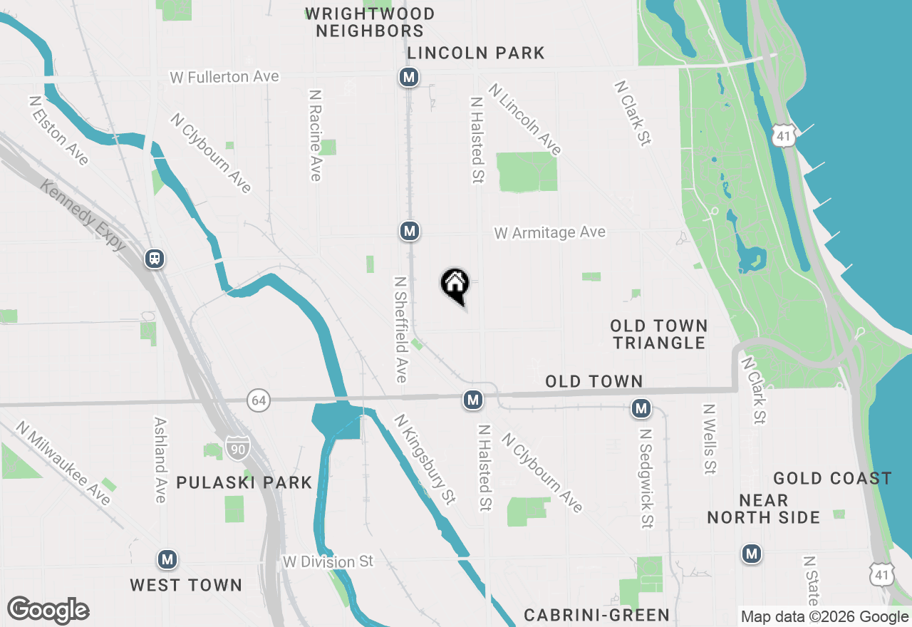 Map of 1826 N Dayton Street, Chicago, IL 60614